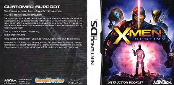 manual for X-Men - Destiny